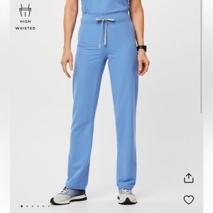 High Waisted Livingston™ Basic Scrub Pants Ceil Blue Figs Women’s